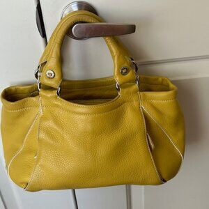 Cole Haan Golden Yellow Satchel Handbag